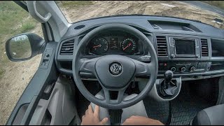 VW Transporter T6 20 TSI  4K POV Test Drive 305 Joe Black [upl. by Anne-Marie]