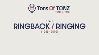 RingingRingback tones in time Spain 19552010 [upl. by Chappie]