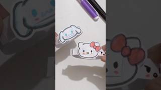 PAPER SANRIO BRACELET  How to make diy sanrio bracelet  mini sanrio toy  diy cute crafts [upl. by Tamis]