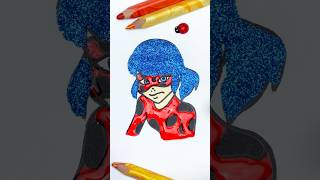 🐞Miraculous Ladybug ⏪ Reverse Glitter Coloring ✨🎨 glitter glitterart ladybug art color [upl. by Andersen569]