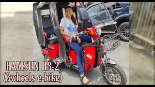 VLOG 16 Paano mag drive ng ebike  3 wheels electric bike HAMSUN H32 [upl. by Arrais529]