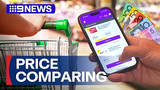 New app promises to feed a family of four for 15 by price comparing  9 News Australia [upl. by Retnuh41]