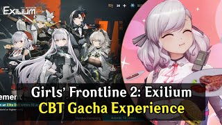 Girls Frontline 2 Beginner Gacha Banner CBT Experience [upl. by Storfer]