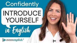 Tell me about yourself Introduce yourself in English with EASE [upl. by Euqinorev]