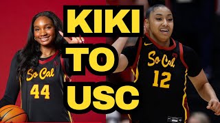 🚨Kiki Iriafen Commits to USC to Play With Juju Watkins [upl. by Zawde837]