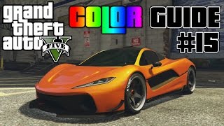 GTA V  Ultimate Color Guide 15  Best Colors Combos for Progen T20 [upl. by Faust714]