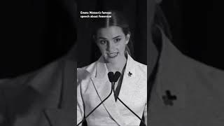 Emma Watson’s famous speech about feminism femenism emmawatson shorts speech [upl. by Aliehs]