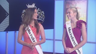 Newly crowned Miss Indiana and Miss Indianas Outstanding Teen join WTHR live [upl. by Ainak756]