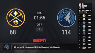 Denver Nuggets  Minnesota Timberwolves  NBAPlayoffs presented by Google Pixel Live Scoreboard [upl. by Ria]