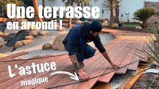 COMMENT JAI CONSTRUIS UNE TERRASSE EN ARRONDI AUTOUR DU LAGON  EP12 quotLAGONquot [upl. by Andaira]