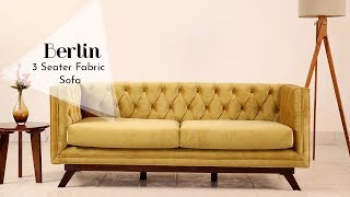 3 Seater sofa Berlin 3 Seater sofa by woodenstreetcom Starting From INR 32999 [upl. by Odelle]