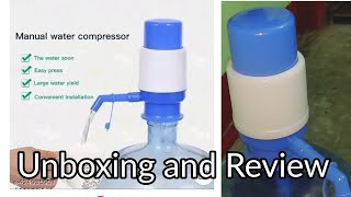 Hand press manual pump Dispenser for 20 litre water bottle [upl. by Flavio516]