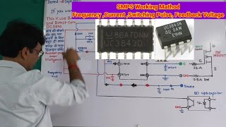 Power Supply PWM UC3842 By Design Frequency Current Feedback Voltage  Details [upl. by Georgetta]