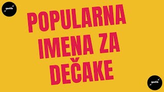 Popularna imena za decake i znacenje EP 01  sparkle [upl. by Ecal]