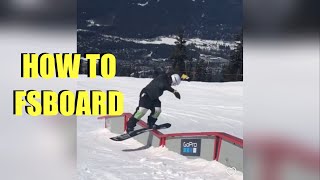 How to FrontSide BOARDSLIDE [upl. by Airbma609]