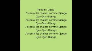 DADJU  Django ft Franglish ParolesLyrics [upl. by Alletse]