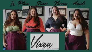 A Plus Size Fall Blouse and TShirt Unboxing and Try on Haul  Vixen by Micheline Pitt [upl. by Nessa]