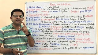 Alcohol and Disulfiram Part 01  Pharmacological Action of Ethanol  Disulfiram Mechanism amp Uses [upl. by Sokim]