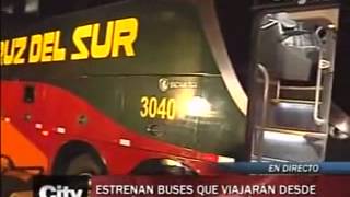 Estrenan nuevo buses que viajarán desde Bogotá a Lima [upl. by Jensen]