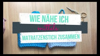 Zusammennähen von Seitennähten bei Strickprojekten mit Matratzenstich wie geht das [upl. by Alyakcim84]