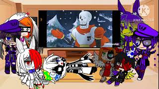 Aftons Reacts to ‘Undertale Stronger Than You’ SansCharaFriskPapryusGaster [upl. by Yevre531]