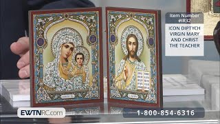 IR32ICON DIPTYCHVIRGIN MARY AND CHRIST THE TEACHER [upl. by Aneloc]