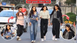 New Funny Prank Video  Best Reaction Prank On Girls  Prank video  Funny Prank 2024 [upl. by Feriga]