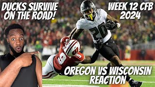 Reaction To 1 Oregon vs Wisconsin  Week 12 College Football Highlights [upl. by Ztnarf832]