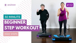 30 minute Easy Basic Step Aerobics for Beginners Seniors [upl. by Adnomar]