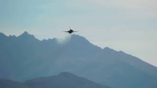 USAF F16  High speed pass  Warbirds over Wanaka 2018 [upl. by Rofotsirk]