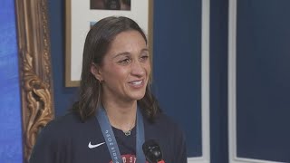 WNY native Anita Alvarez talks about winning a medal in the 2024 Summer Olympics [upl. by Suivatal]