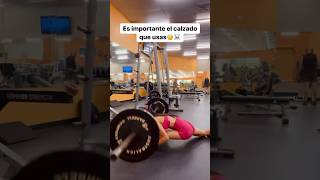 El calzado apropiado en el gym es importante ☠️ [upl. by Acassej]