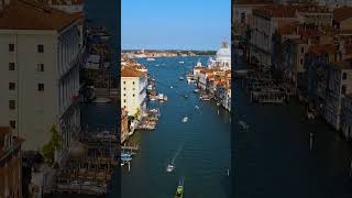 Venice Main Grand canal by Drone [upl. by Ellingston]