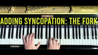 Syncopation  The Fork Rhythm  Jazz Piano Short Practice Ideas [upl. by Willock]