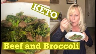 Beef amp Broccoli  Easy to make Keto Recipe [upl. by Sacrod]