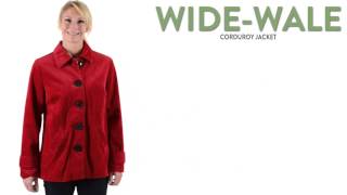 WideWale Corduroy Jacket For Women [upl. by Annayehc]