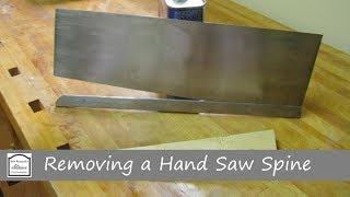 How to Repair a Bent Backsaw Hand Saw [upl. by Levine199]