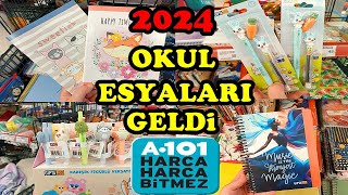 A101 OKULA DÖNÜŞ 2024🎀YEPYENİ OKUL MALZEMELERİ GELDİ📌ERKEN ÇEKİM A101 OKUL ALIŞVERİŞİ BACK TO SCHOOL [upl. by Htinnek]