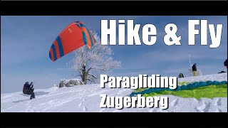 Paragliding Zugerberg Hike amp Fly im Winter  Gleitschirm [upl. by Astrid]