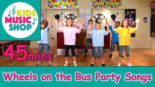 Wheels on the Bus Party Songs [upl. by Dloniger]