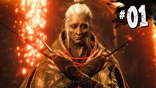 SEKIRO  1 INÍCIO  Sofrendo MUITO pela primeira vez [upl. by Eimmij]