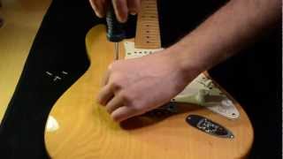 How to Install Dimarzio HS3 in Fender Strat part 1 [upl. by Rocca916]