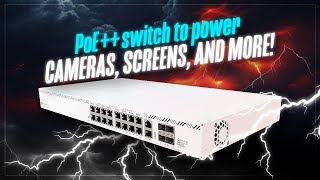 CRS320 8P 8B 4SRM our first PoE super switch [upl. by Ahsenal]