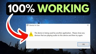 How to Fix The device is being used by another application error in Windows 11 [upl. by Atsylak]