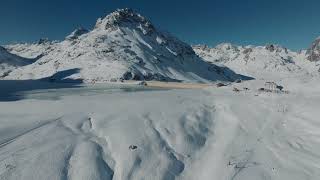 Winter auf der SilvrettaBielerhöhe im Montafon  Flugaufnahmen  Vorarlberg [upl. by Akram903]