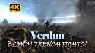 Verdun Gameplay 2023 Bloody Trench Fights  4K [upl. by Lesiram]