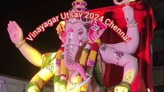 vinayagar oorvalam 2024  chennai triplicane ganesha pillaiyaar [upl. by Anelas156]