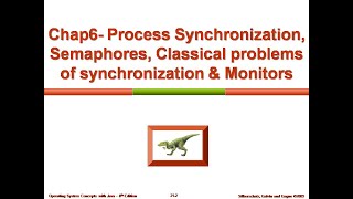 Module2 Chap6 Process Synchronization Semaphores Classical problems of synchronization Monitors [upl. by Ahsein562]