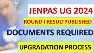 JENPAS UG 2024 COUNSELLING ROUND 1 RESULTJENPAS UG 1ST ROUND ALLOTMENT RESULT jenpasug2024 [upl. by Anaert]