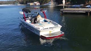 2013 Tige RZ4 Wakeboard Boat Run [upl. by Vivle]